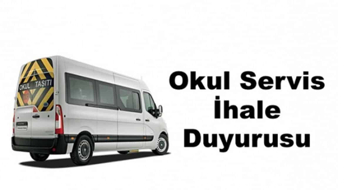 2025-2026 OKUL SERVİS İHALE DUYURUSU